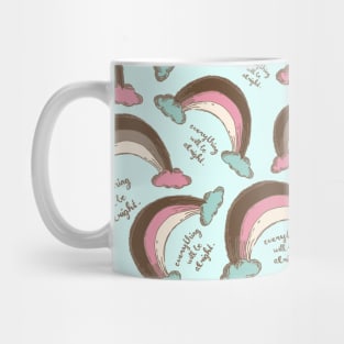 Rainbow ice cream mint flavor patterns Mug